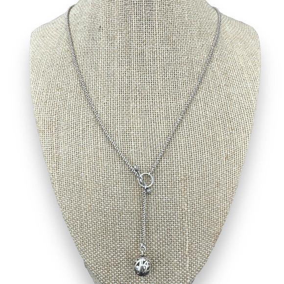 Silpada Jewelry - SILPADA 925 Sterling Silver Necklace Delight Filigree Ball Toggle 17.5"